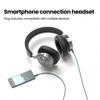 Câble AUX mâle à mâle de 3.5mm pour câble audio de haut-parleur de voiture d'ordinateur de téléphone