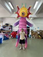 Costume d'hippocampe d'hippocampe gonflable de marche personnalisé pour la décoration de représentation de défilé