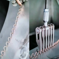 100 pièces extracteur de Dent fils ondulés pour panneau de soudeuse par points tirant des fils de Wiggle consommables de Machine de soudage par points
