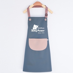 Delantal Impermeable de Poliéster para Niños con Impresión de Logotipo para Clases de Arte, Ateliers de Pintura y Jardín de Infancia - Overoles para Niños - Product Image 4