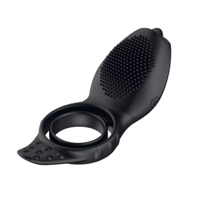 <b>Remote</b> <b>Control</b> Silicone Sex Toys Rechargeable 100% Waterproof 10-Frequency <b>Vibration</b> Real Touch Feeling Tongue Licking Cock Ring - Product Image 3
