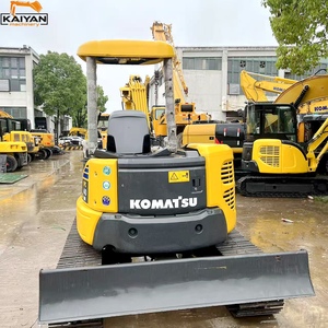 Mini-excavatrice sur chenilles hydraulique Komatsu PC40 d'occasion, 4 tonnes, compacte, à queue zéro, d'origine japonaise, avec pelle standard B - Product Image 4