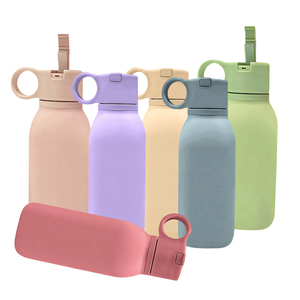 Silicone <b>Water</b> <b>Bottle</b> Portable Reusable <b>Water</b> Tumbler BPA-Free Leak-Proof Lightweight Durable for Gym Travel Camping Hiking - Product Image 1