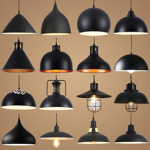 Illuminazione <span class=keywords><strong>a</strong></span> <span class=keywords><strong>sospensione</strong></span> <span class=keywords><strong>Vintage</strong></span> industriale in metallo nero lampada da soffitto per cucina sala da pranzo ristorante - Product Image 3