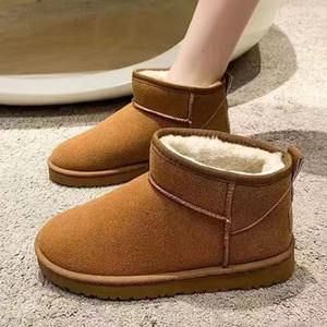 Factory Price Wholesale <strong>Boots</strong> Original Winter Wool Sheepskin <strong>Women's</strong> Platform <strong>Snow</strong> <strong>Boots</strong> <strong>Waterproof</strong> Winter Shoes - Product Image 2