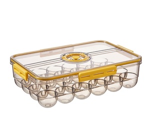 Wholesale kitchen PET food storage container storage boxes egg storage boxes