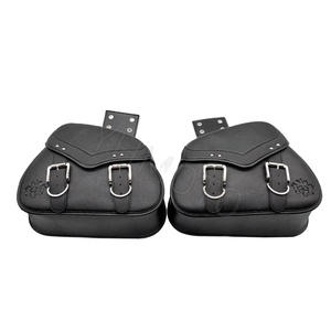 Bolsa de alforjas laterales para motocicleta, alforjas de equipaje, paquete de caja, para Honda VTX 1800 <span class=keywords><strong>1300</strong></span> Street Gilde FLHX XL883 XL1200 - Product Image 1