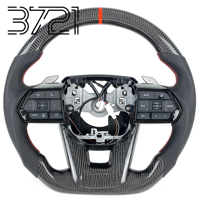 carbon fiber+perforated leather