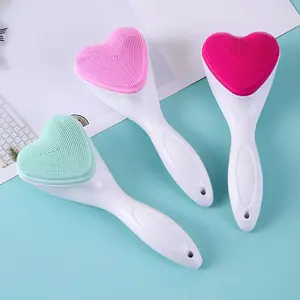 Love silicone nettoyant manuel enlever les points noirs lavage pores nettoyage en profondeur massage brosse de nettoyage du visage