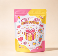 Pochette cadeau personnalisée imprimée, scellée sur trois côtés, avec fermeture éclair, emballage recyclable en BOPP, VMPET, PE