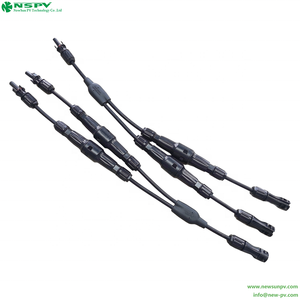 1500VDC 50A Panel surya 2-in-1, konektor paralel tahan air Cabang Y luar ruangan untuk aplikasi elektronik tali pegangan kabel - Product Image 5
