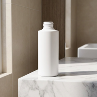 Bouteille en plastique HDPE ronde blanche de haute qualité personnalisée de 150 ml, bouteille de shampooing de 5 oz avec bouchon et pulvérisateur pour huiles essentielles