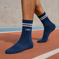 Chaussettes de course personnalisées, chaussettes de sport avec logo, chaussettes respirantes et rembourrées pour la salle de sport et l'entraînement