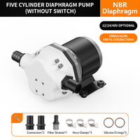 Pompe à diaphragme CAVITT 12V 24V 48V DC avec diaphragme en caoutchouc NBR, pompe de transfert d'eau portable pour pulvérisateur, irrigation agricole