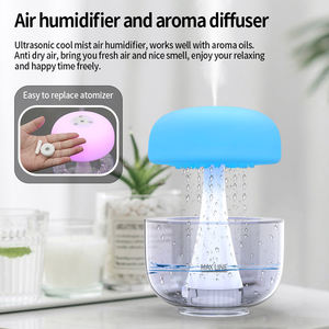 Vente directe d'usine originale nouvelles tendances diffuseur de <span class=keywords><strong>nuage</strong></span> de <span class=keywords><strong>pluie</strong></span> mignon Mini humidificateur d'air humidificateur en forme de parapluie - Product Image 2