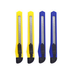 Foska güvenlik sanat bıçak ekspres kutusu bıçak yapış kapalı 9mm sürgülü bıçak SK2 siyah çelik profesyonel güvenlik kesme yardımcı bıçaklar - Product Image 1