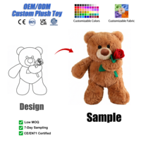 Jouet en peluche mignon, vêtements et accessoires pour ours en peluche, animal en peluche personnalisé, cadeau de la Saint-Valentin, décoration de chambre, vente en gros, OEM personnalisé