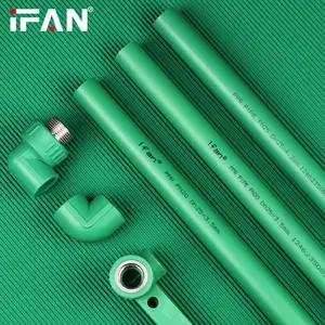 IFAN 플라스틱 PN25 20-110mm 나사 플러그 티 커플링 팔꿈치 PPR 파이프 피팅