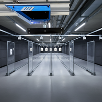 Sistema de Tiro Profesional de Alta Precisión con Objetivo Giratorio Colgante de Acero EVA para Entrenamiento de Tiro en Interiores/Exteriores