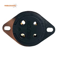 Mable Audio VTB4-ST - Sockets para Tubos Belton / Socket Belton con Pines Dorados para Amplificadores de Guitarra DIY, Hecho en China
