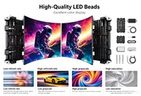 Dış Mekan Kiralık LED Ekran KS P1.56 Serisi 500*500mm LED Video Duvar Ekran Paneli Döküm Alüminyum Ön Bakım