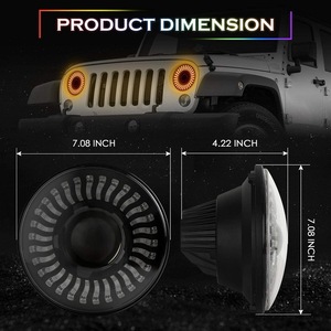 Faros LED RGB de 12V de ajuste universal para actualización con modo de música Bluetooth y 16 millones de colores - Product Image 3