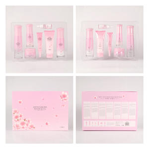 LAIKOU Japan Sakura Skin Care Set 7pcs <b>Face</b> Cleanser Mud Mask Toner Eye Cream <b>Sunscreen</b> with Hyaluronic Acid <b>for</b> Daily Skincare - Product Image 6