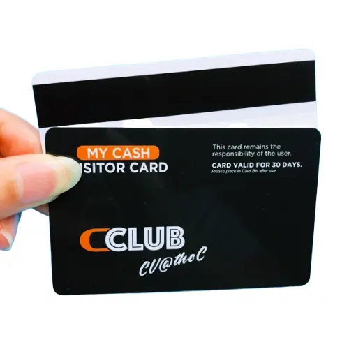 Sadakat yönetimi için özel Logo baskı PVC manyetik şeritli kart