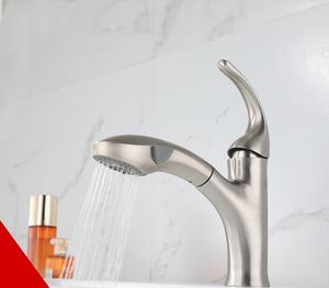 Nouveau bec d'extension de dessin en acier inoxydable brossé <span class=keywords><strong>lavabo</strong></span> de comptoir rétractable <span class=keywords><strong>robinet</strong></span> de salle de bain chaud et froid - Product Image 2