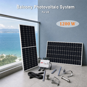 Kit micro-onduleur monocrystallin WiFi MPPT optimisé 1200W pour balcon et <span class=keywords><strong>terrasse</strong></span> d'<span class=keywords><strong>appartement</strong></span> avec contrôle en temps réel - Product Image 1