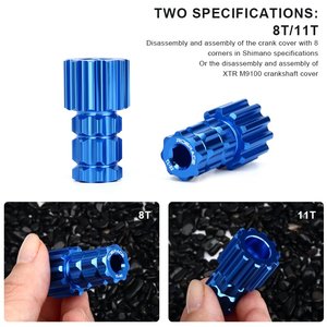 Outil de <span class=keywords><strong>démontage</strong></span> et d'assemblage de <span class=keywords><strong>manivelle</strong></span> de <span class=keywords><strong>vélo</strong></span> RIDERACE pour Shimano XTR M9100, outil de <span class=keywords><strong>démontage</strong></span> et d'installation de la couvercle de <span class=keywords><strong>manivelle</strong></span> de <span class=keywords><strong>vélo</strong></span> - Product Image 4
