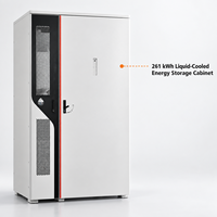 Armoire de stockage d'énergie commerciale 125 kW 261 kWh avec conception ESS à refroidissement liquide
