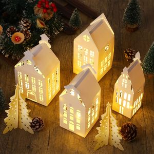 Pequeña Lámpara de Viento Metálica Estilo Jardín, Portavelas Navideño para Decoración del Hogar y la Casa, Artículos Festivos para las Fiestas - Product Image 2