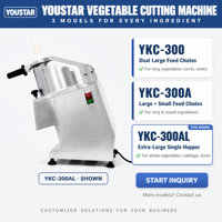Machine à couper les légumes pour cuisine de restauration rapide, hachoir à légumes électrique commercial