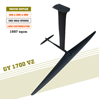 Nouvelle conception 2026 GY1700 Hydrofoil en fibre de carbone pour débutants, sports nautiques, surf, planche de surf électrique, SUP, hydrofoil, wingfoil, aile à vent