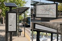 Écran E Ink de 13,3 pouces, écran E-paper, écran E-ink extérieur pour les administrations, l'éducation, les transports publics, les équipements communautaires