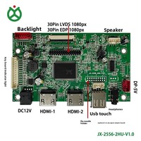 Carte de contrôle LCD EDP LVDS, 2 entrées, résolution 1920*1080, télécommande IR, reconnaissance automatique du signal, USB tactile, écran 10,1~47 pouces