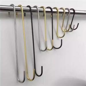 Estante de Exhibición en Forma de S Dorado para Tienda de Ropa, Perchero para Ropa de Mujer, Organización de <span class=keywords><strong>Cocina</strong></span> - Product Image 2