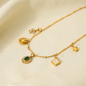 Moissanite Necklace <b>Cross</b> Border Multi <b>Top</b>-rated High Profit Margin Item Hypoallergenic Metal Non-magnetic Steel - Product Image 4