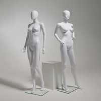 Mannequin en plastique PP de haute qualité à bas prix, corps entier, non peint, respectueux de l'environnement, blanc naturel, présentoir pour homme et femme