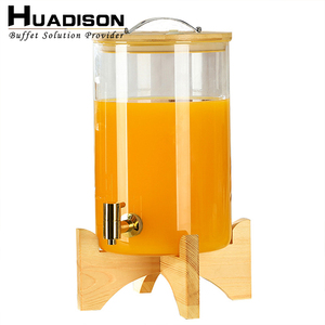 Huadison – <span class=keywords><strong>distributeur</strong></span> de boissons en <span class=keywords><strong>verre</strong></span> scellé, résistant aux hautes températures, avec robinet, fournitures pour restaurant et hôtel - Product Image 3