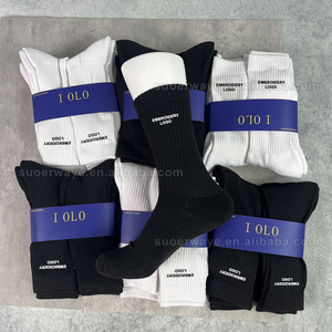 حزمة 6 أزواج الموضة الأكثر مبيعًا للرجال والنساء عدم الانزلاق مزيل العرق التطريز تصميم طاقم الجوارب محبوك لجميع الفصول - Product Image 3