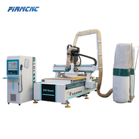 Machine de gravure CNC à commande numérique 1325 4x8 ATC pour le bois, avec broche refroidie par air, changeur d'outils à disque et table de travail personnalisée – Meilleures ventes