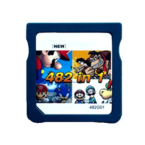 ตลับเกม 482-in-1 สำหรับ <span class=keywords><strong>Nintendo</strong></span> <span class=keywords><strong>DS</strong></span>/NDS/NDSL/NDSi/3DS/2DS XL/LL รองรับเกมหลายเกม สำหรับ <span class=keywords><strong>Mario</strong></span> เวอร์ชั่นอเมริกา วัสดุพลาสติก - Product Image 2