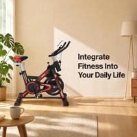 Sepeda Fitness Multifungsi Indoor Rangka Baja Tahan Lama dengan Hambatan yang Dapat Disesuaikan untuk Membentuk Tubuh, Latihan Kardio di Rumah, Sepeda Spinning