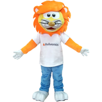 Costumes de mascotte en peluche Lion, design exclusif Blue Sky Factory, pour adultes, Noël