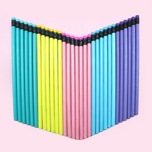 Lápices de colores de madera con mina HB para niños, útiles escolares para escribir - Product Image 3