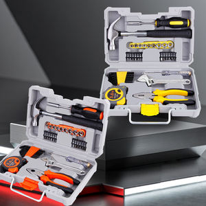 Boîte à outils de réparation manuelle CRV OEM 35 pièces, ensemble d'outils de réparation de quincaillerie domestique, clés à molette, boîte à outils combinée de charpentier d'électricien - Product Image 2