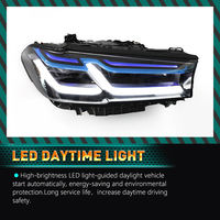 Lampu depan mobil harga pabrik lampu depan LED Halogen 3D mobil rakitan untuk BMW 3 Series F30 E90 5 Series F10 F18 E60 X3 X4 UPGRADE