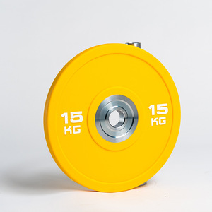 Plaques de protection pour haltères, haute élasticité, matériau écologique, plaque de protection en caoutchouc colorée pour la compétition de fitness - Product Image 4
